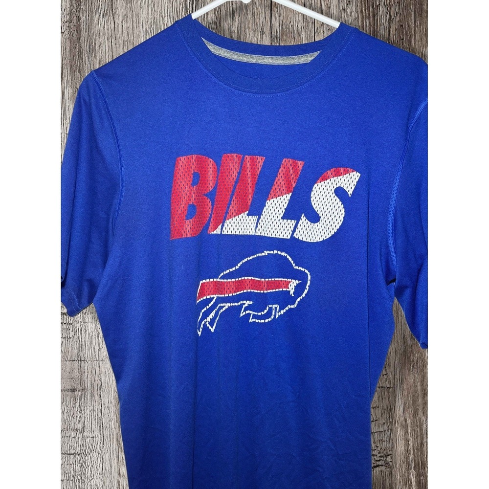 Buffalo Bills Nike Dri-Fit NFL Training T-Shirt Blue Men's Size Small Logo - Picture 3 of 4